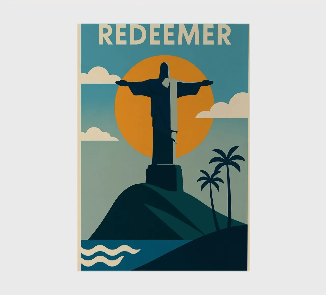 REDEEMER - Icône céleste from Rio de Janeiro notebook by JETLAG | affiches voyage