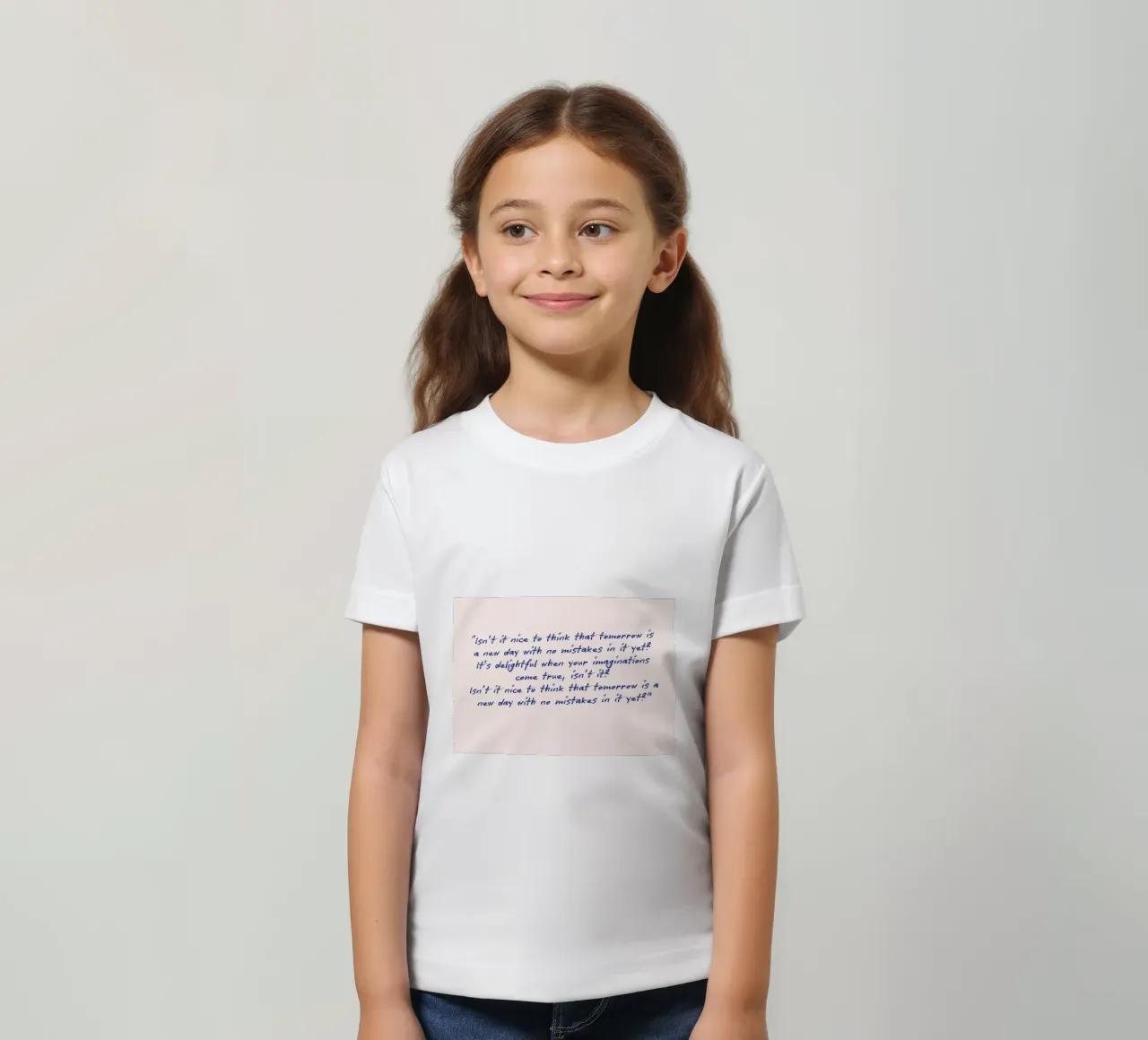 Tomorrow: A New Day - Optimistic Quote Poster kids t-shirt by vintagepod