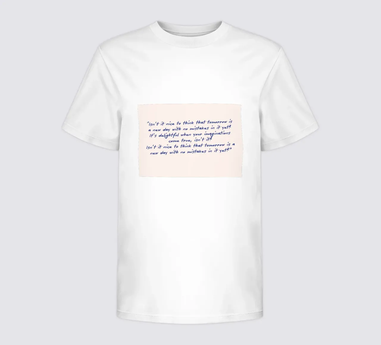 Tomorrow: A New Day - Optimistic Quote Poster kids t-shirt by vintagepod