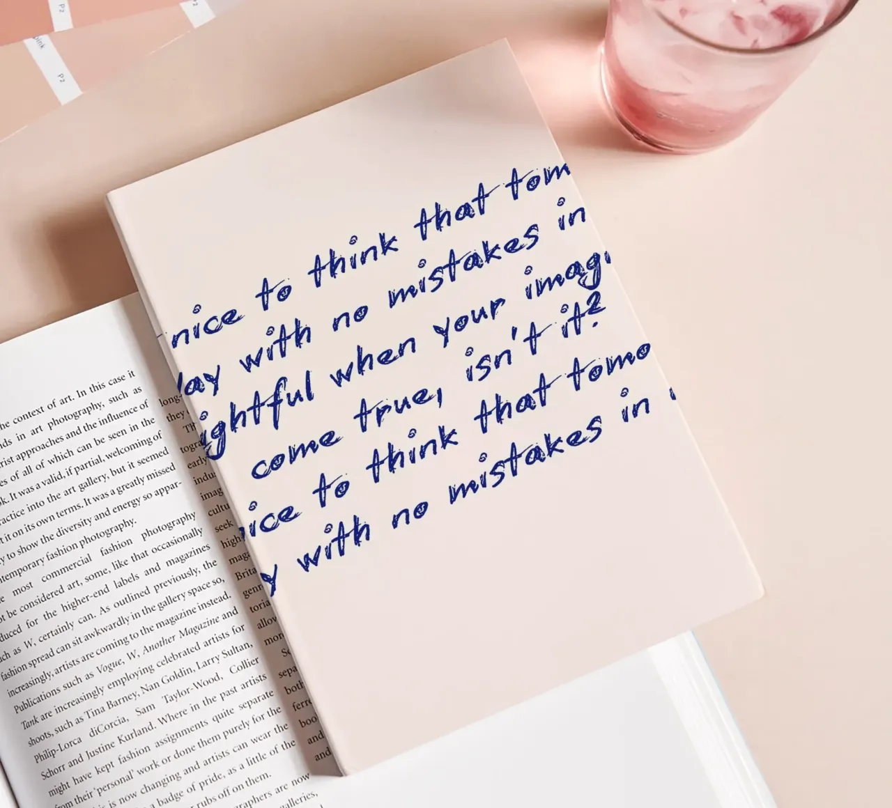 Tomorrow: A New Day - Optimistic Quote Poster notebook by vintagepod