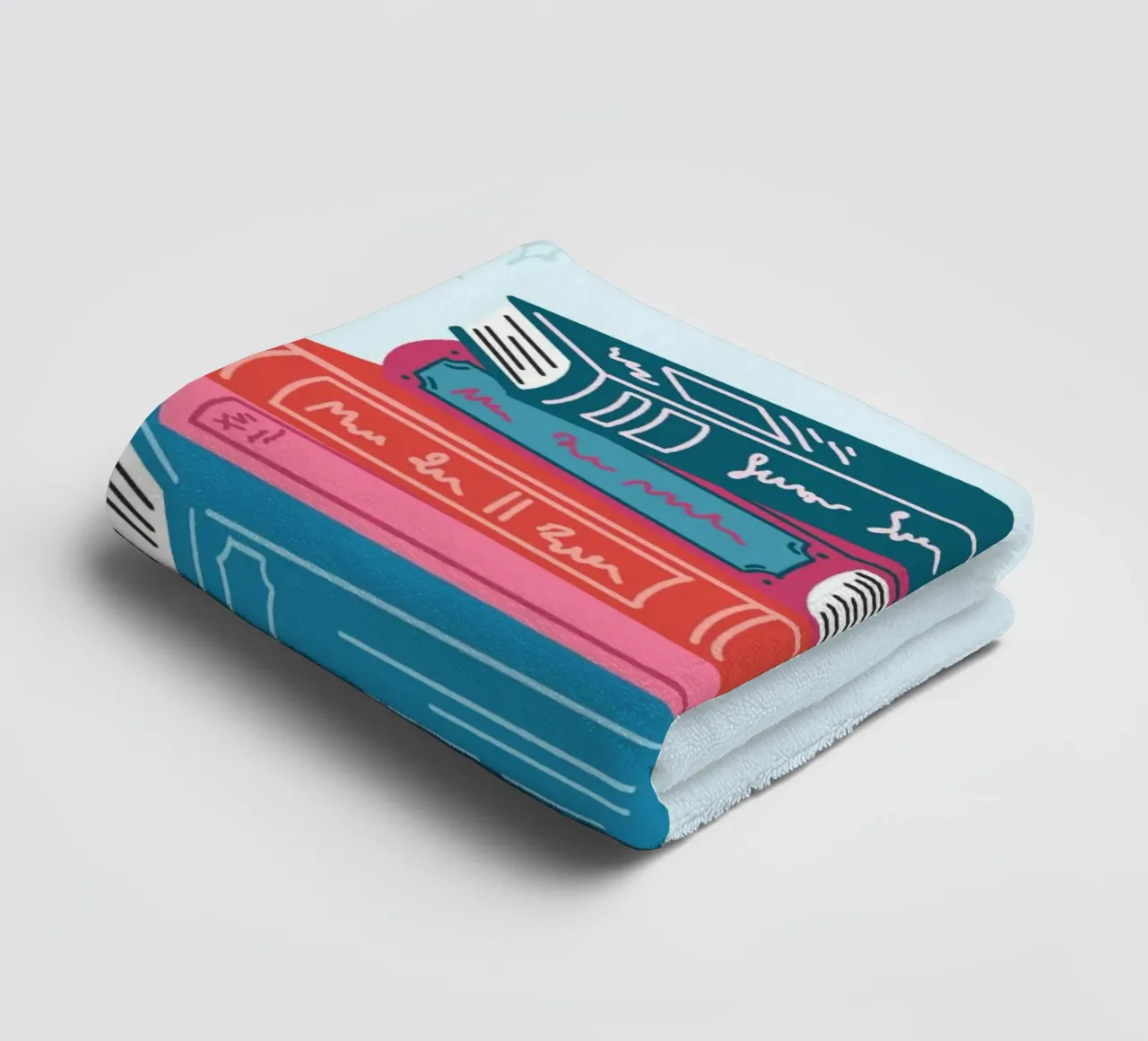 "Poster "Il club del libro di cui non sapevi di aver bisogno asciugamano da bagno da vintagepod