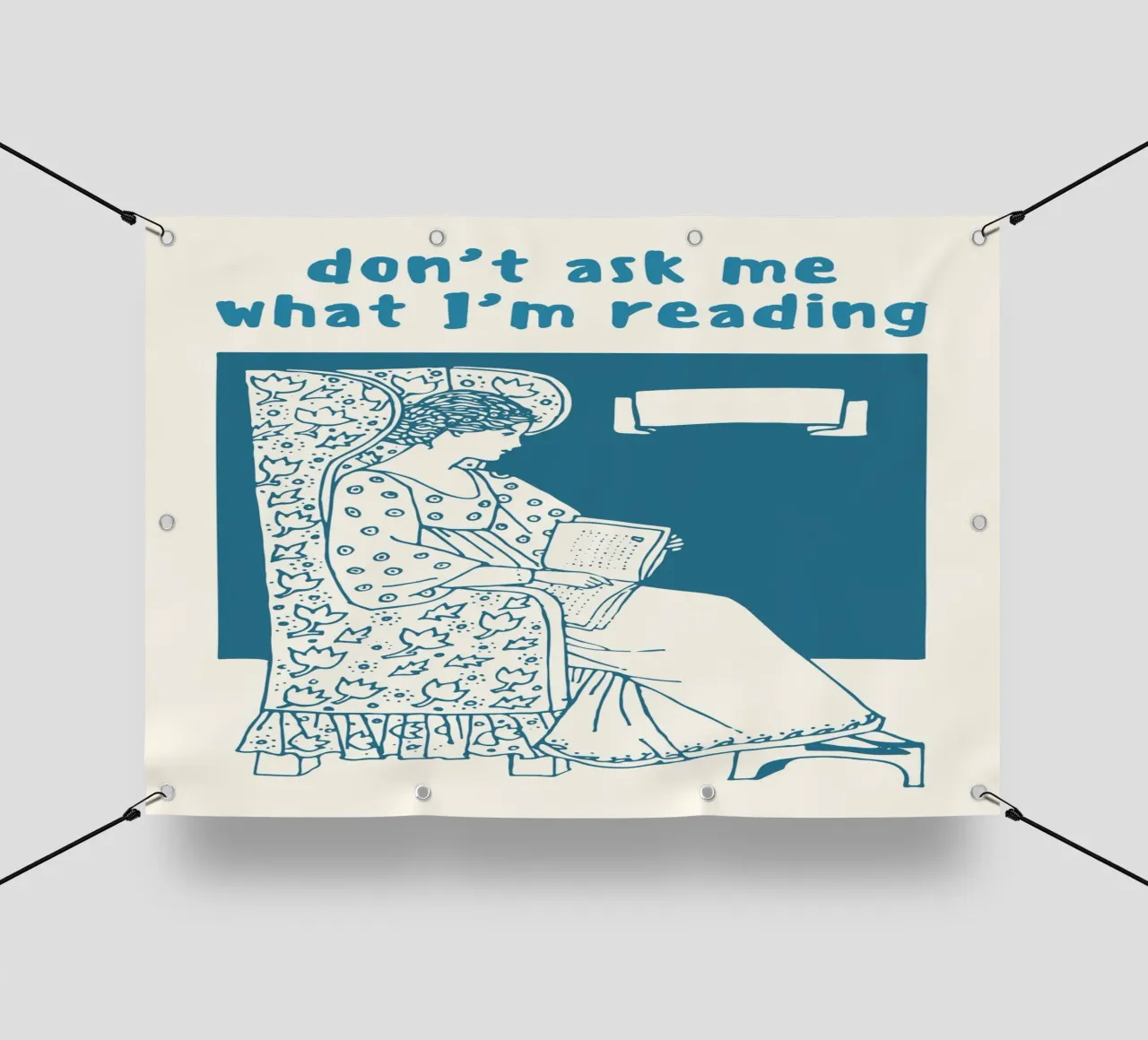 "Don't Ask Me What I'm Reading" Retro Reader Art pvc cover by vintagepod