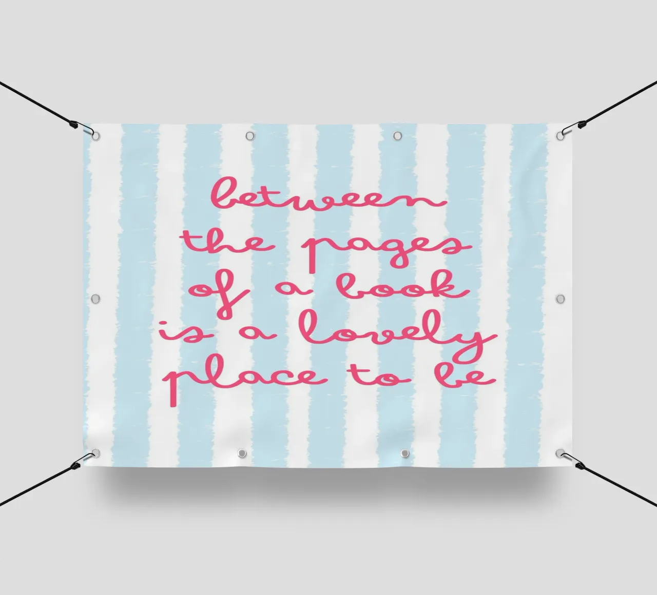 "Poster con citazioni "Tra le pagine di un libro telo in pvc da vintagepod