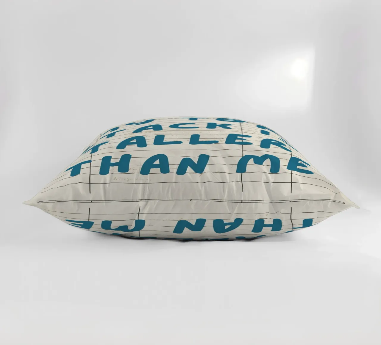 "My TBR Stack Is Taller Than Me" Library Card Poster decorative cushion by vintagepod