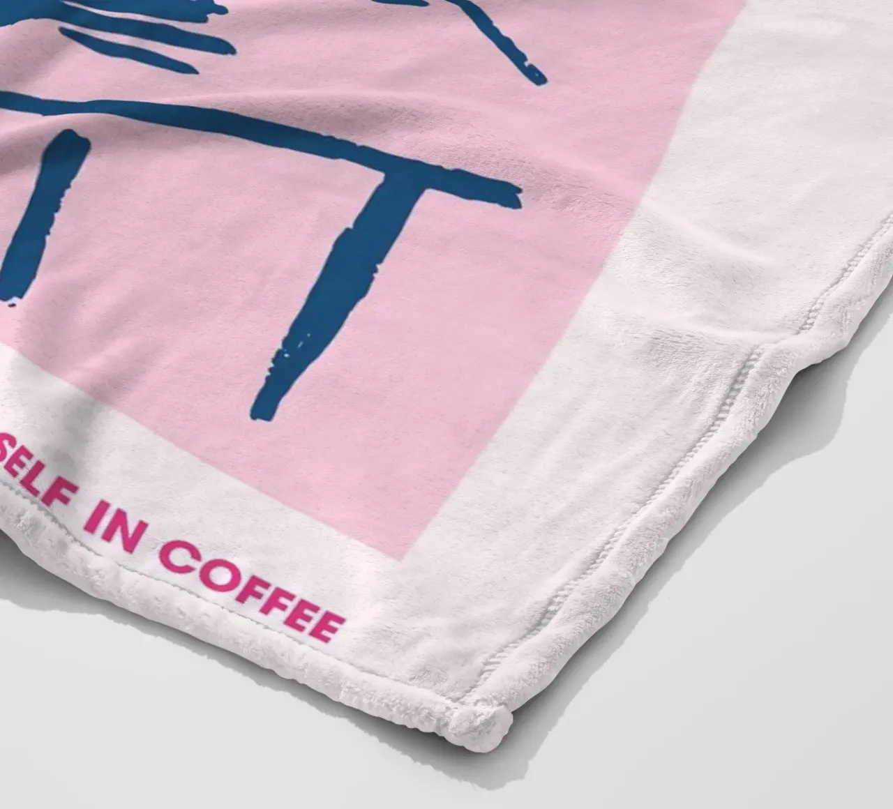 "Poster di lettura accogliente "Se è bello leggilo due volte coperta in pile da vintagepod