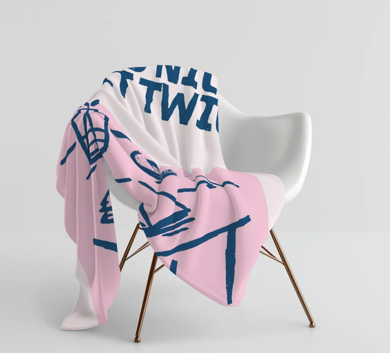 "Poster di lettura accogliente "Se è bello leggilo due volte coperta in pile da vintagepod