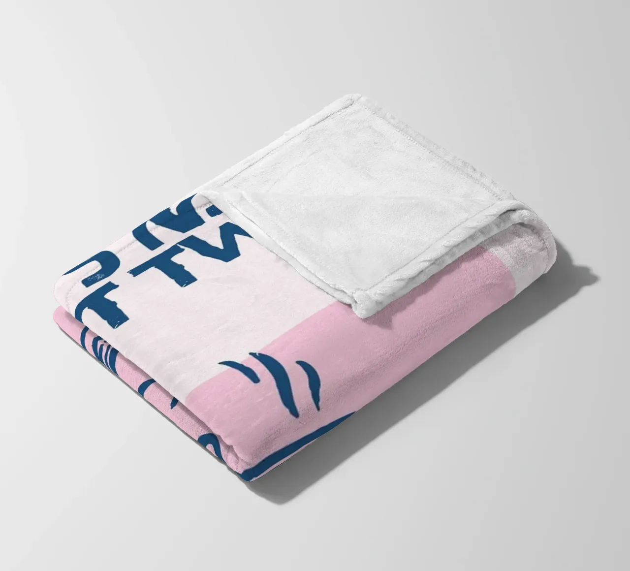 "Poster di lettura accogliente "Se è bello leggilo due volte coperta in pile da vintagepod