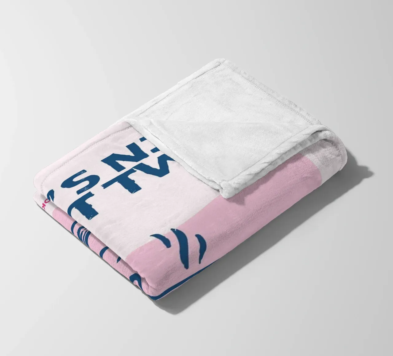"Poster di lettura accogliente "Se è bello leggilo due volte coperta in pile da vintagepod