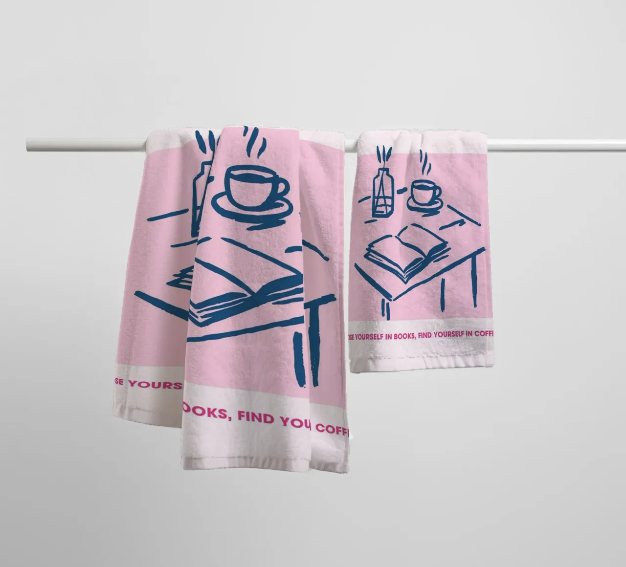 "If It's Nice Read It Twice" Cozy Reading Poster towel by vintagepod