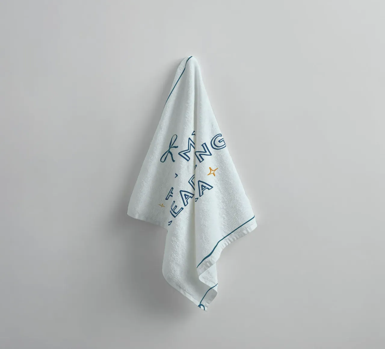 "Dans mon époque de lecture" Affiche à nœud bleu tendance serviette de bain de vintagepod