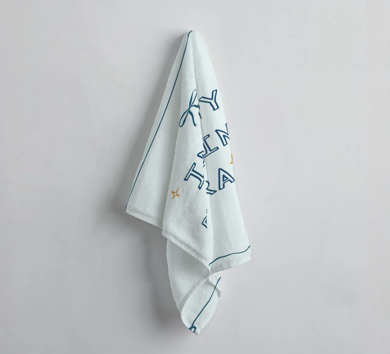 "Dans mon époque de lecture" Affiche à nœud bleu tendance serviette de bain de vintagepod