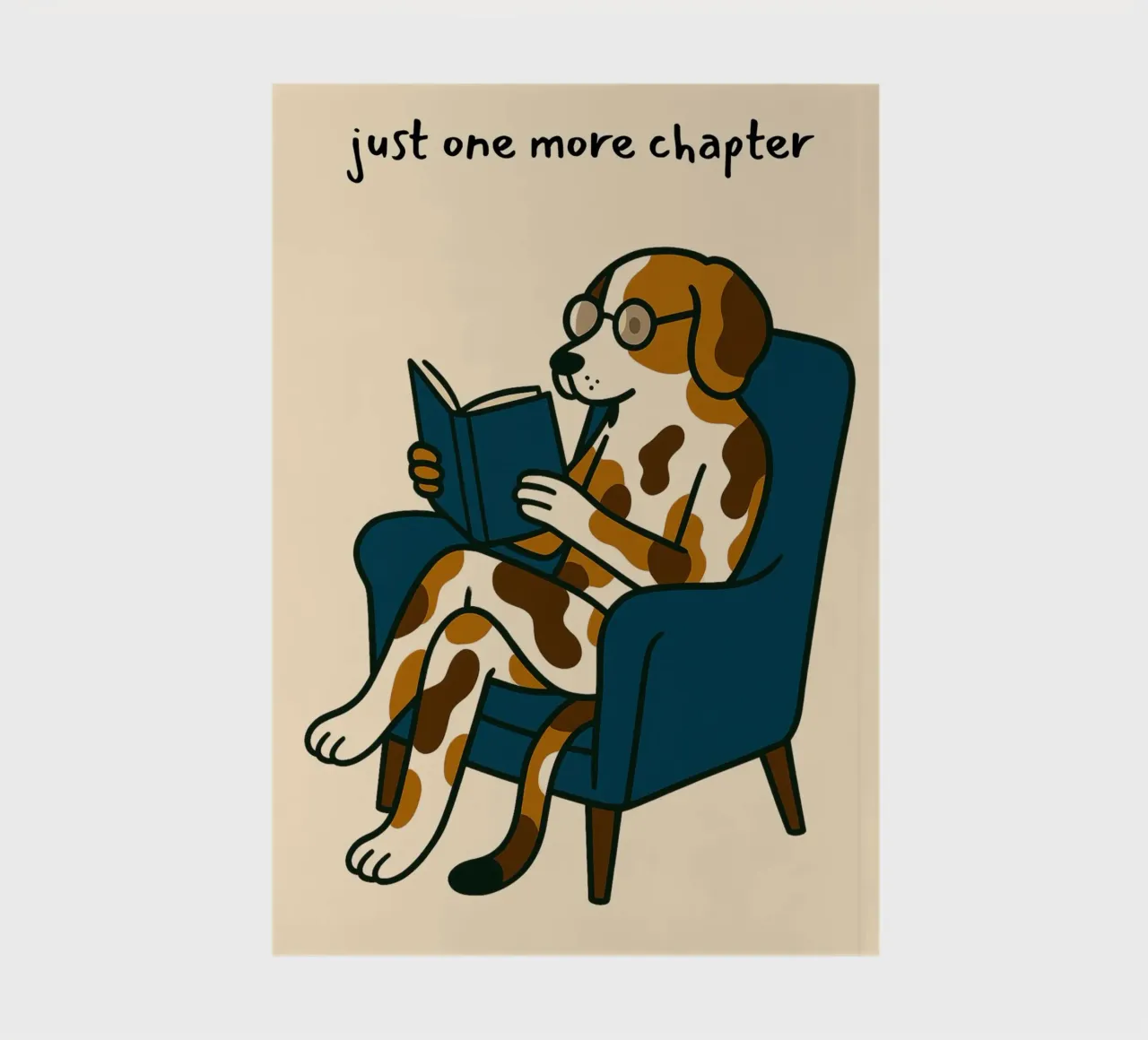 "Juste un chapitre de plus" Lecture de l'art canin carnet de notes de vintagepod