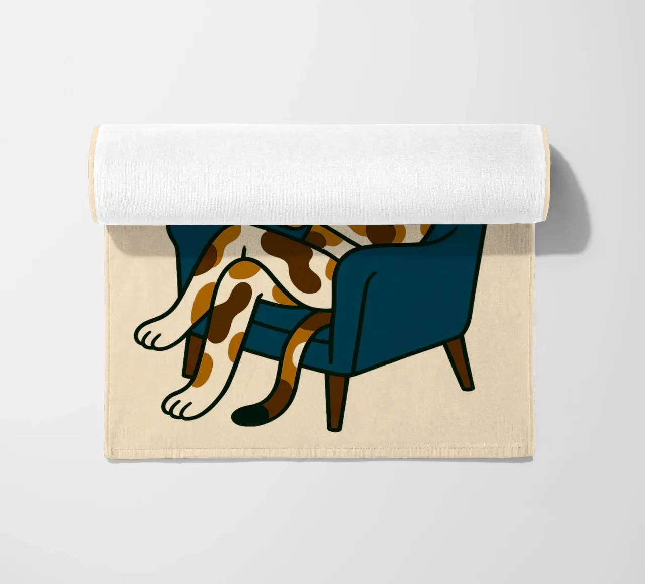 "Juste un chapitre de plus" Lecture de l'art canin serviette de plage de vintagepod