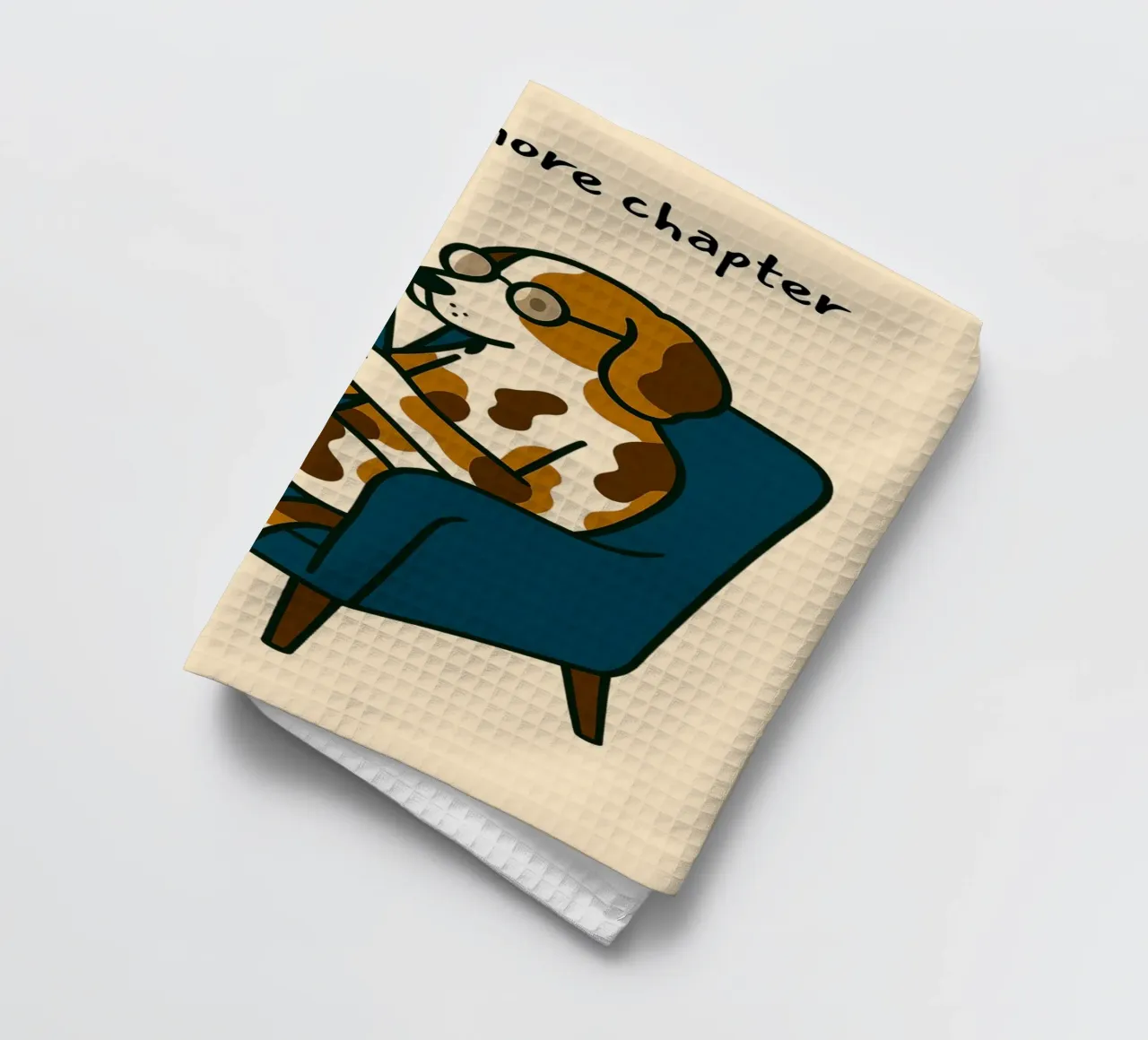 "Juste un chapitre de plus" Lecture de l'art canin torchon de vintagepod