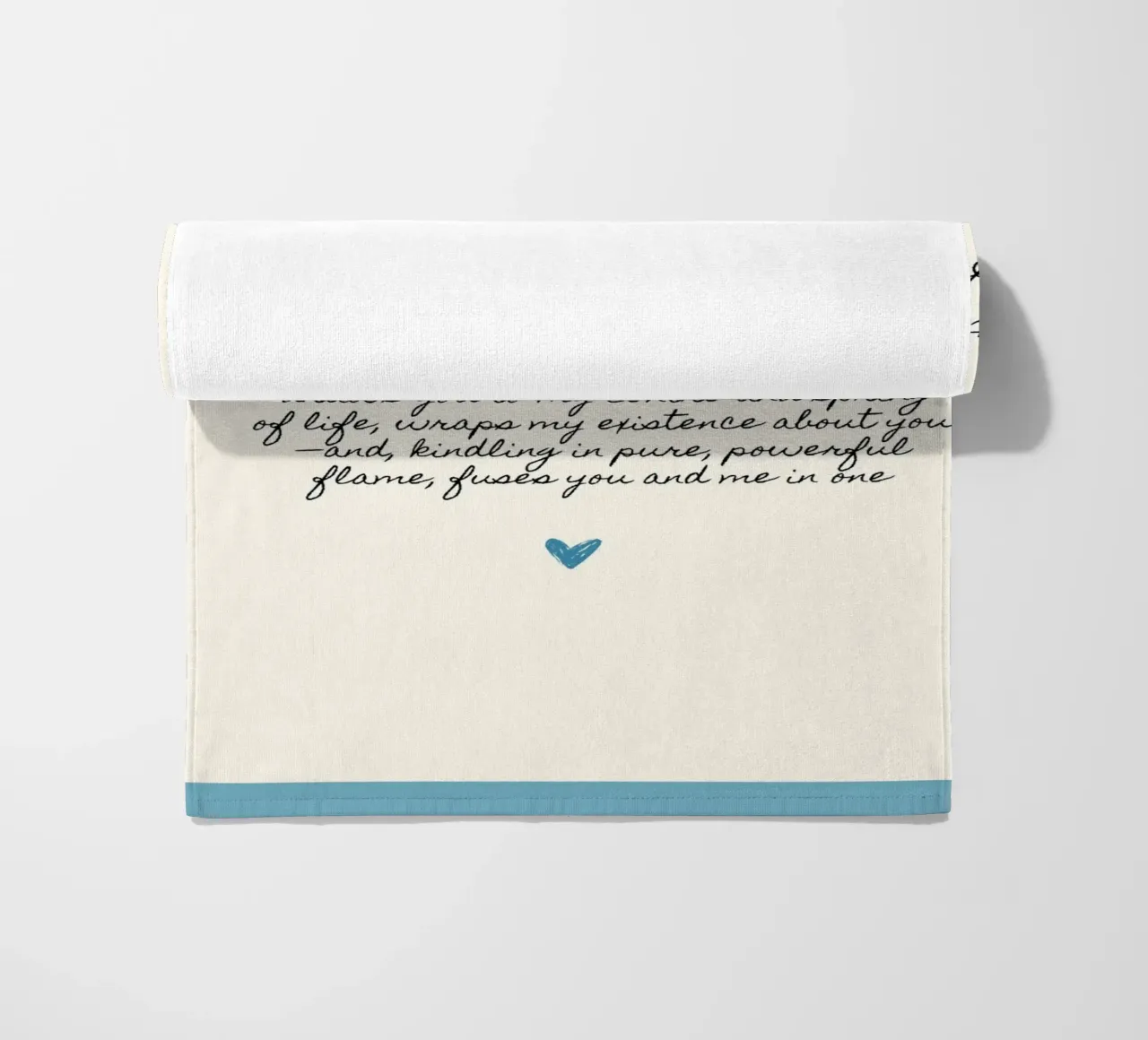 Confessione d'amore di Charlotte Brontë "Jane Eyre" Citazione telo mare da vintagepod