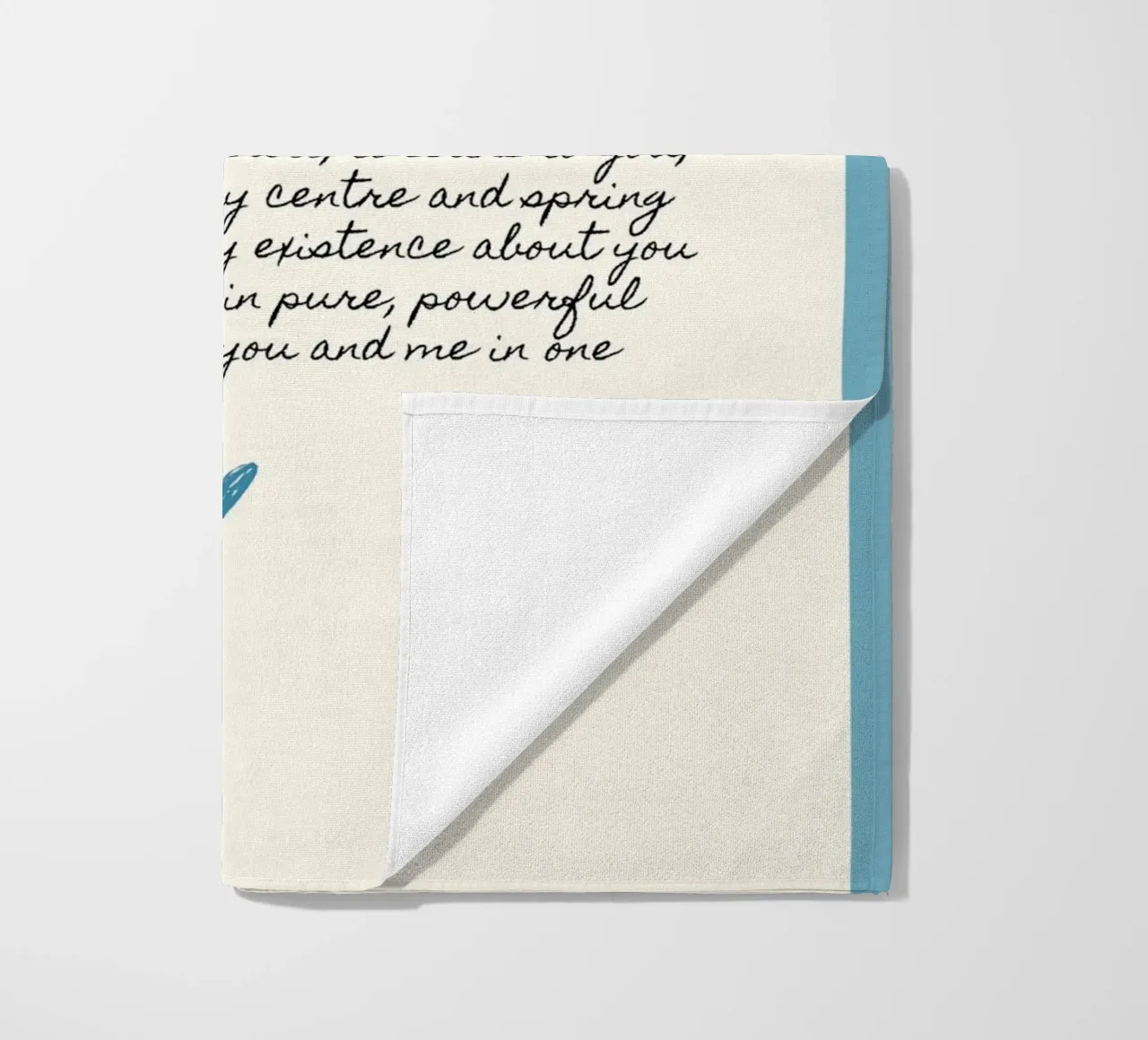 Confessione d'amore di Charlotte Brontë "Jane Eyre" Citazione telo mare da vintagepod