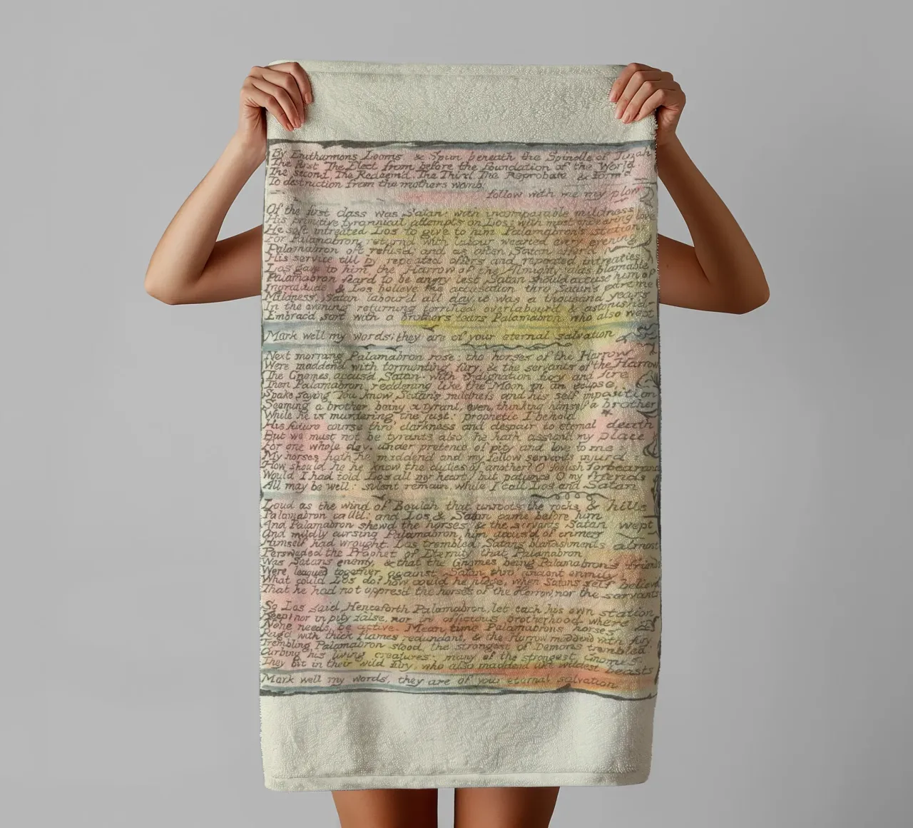 Antique Grimoire Page with "Eternal Salvation" Text towel by vintagepod