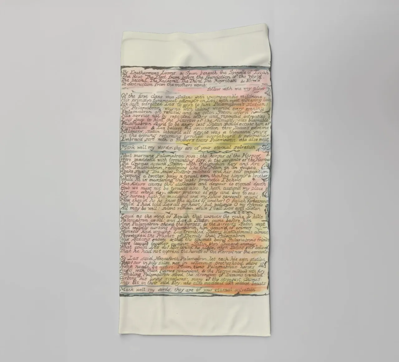 Antique Grimoire Page with "Eternal Salvation" Text towel by vintagepod