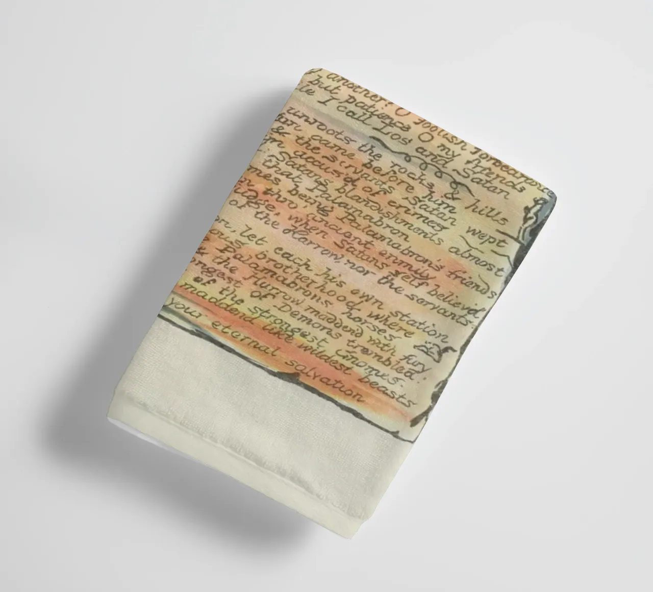Antique Grimoire Page with "Eternal Salvation" Text towel by vintagepod