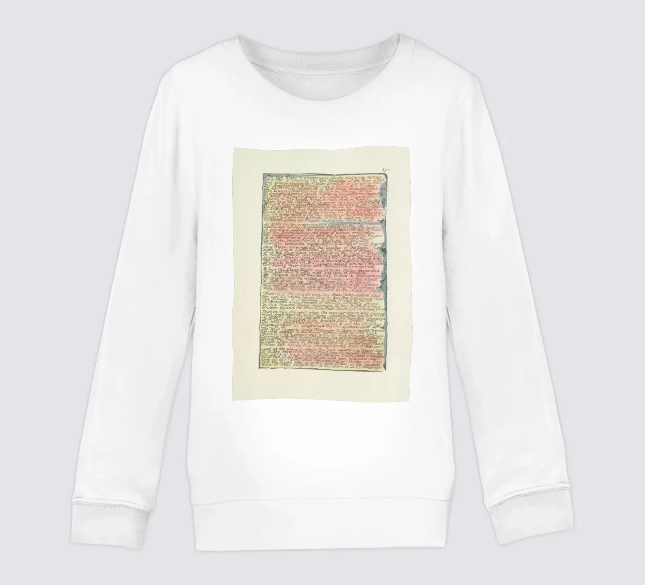 William Blake Testo miniato - Visioni allegoriche Arte felpa bambino da vintagepod