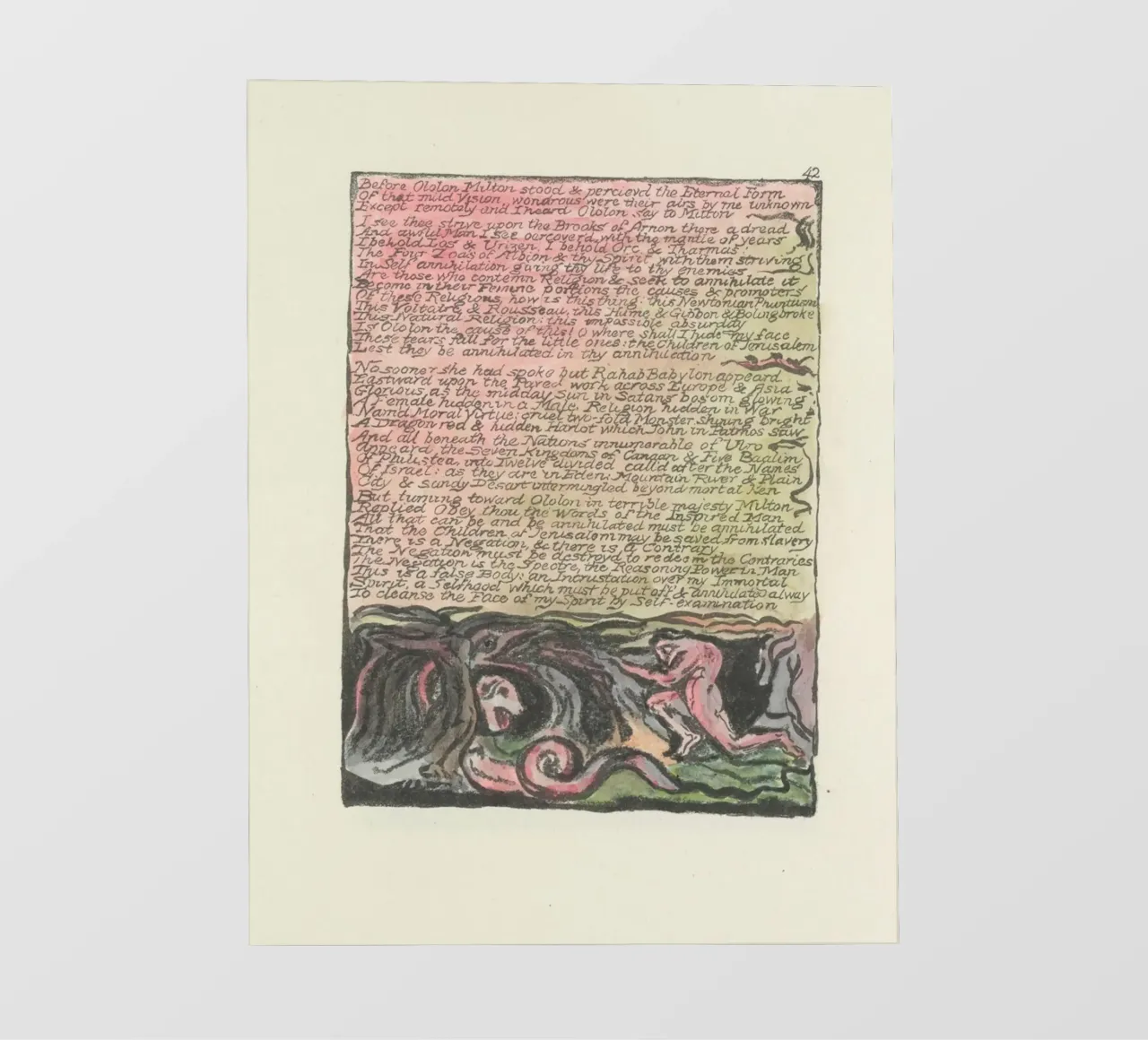 William Blake Illuminated Text & Allegorical Scene photo wallpaper by vintagepod