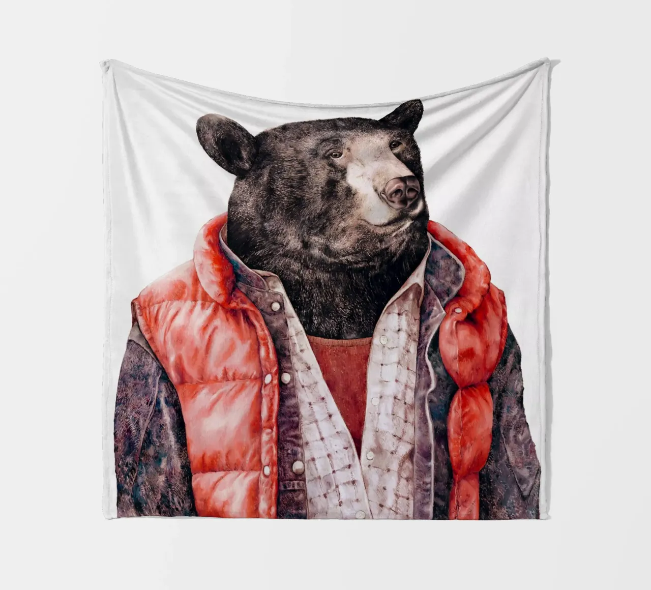 Orso nero coperta in pile da Animal Crew