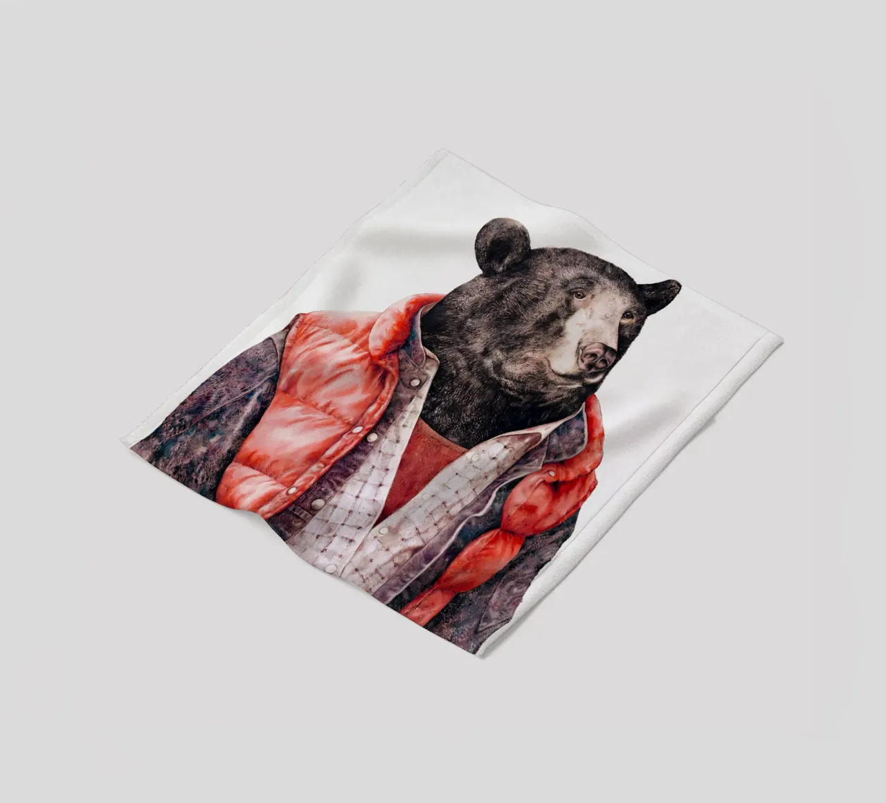 Orso nero coperta in pile da Animal Crew