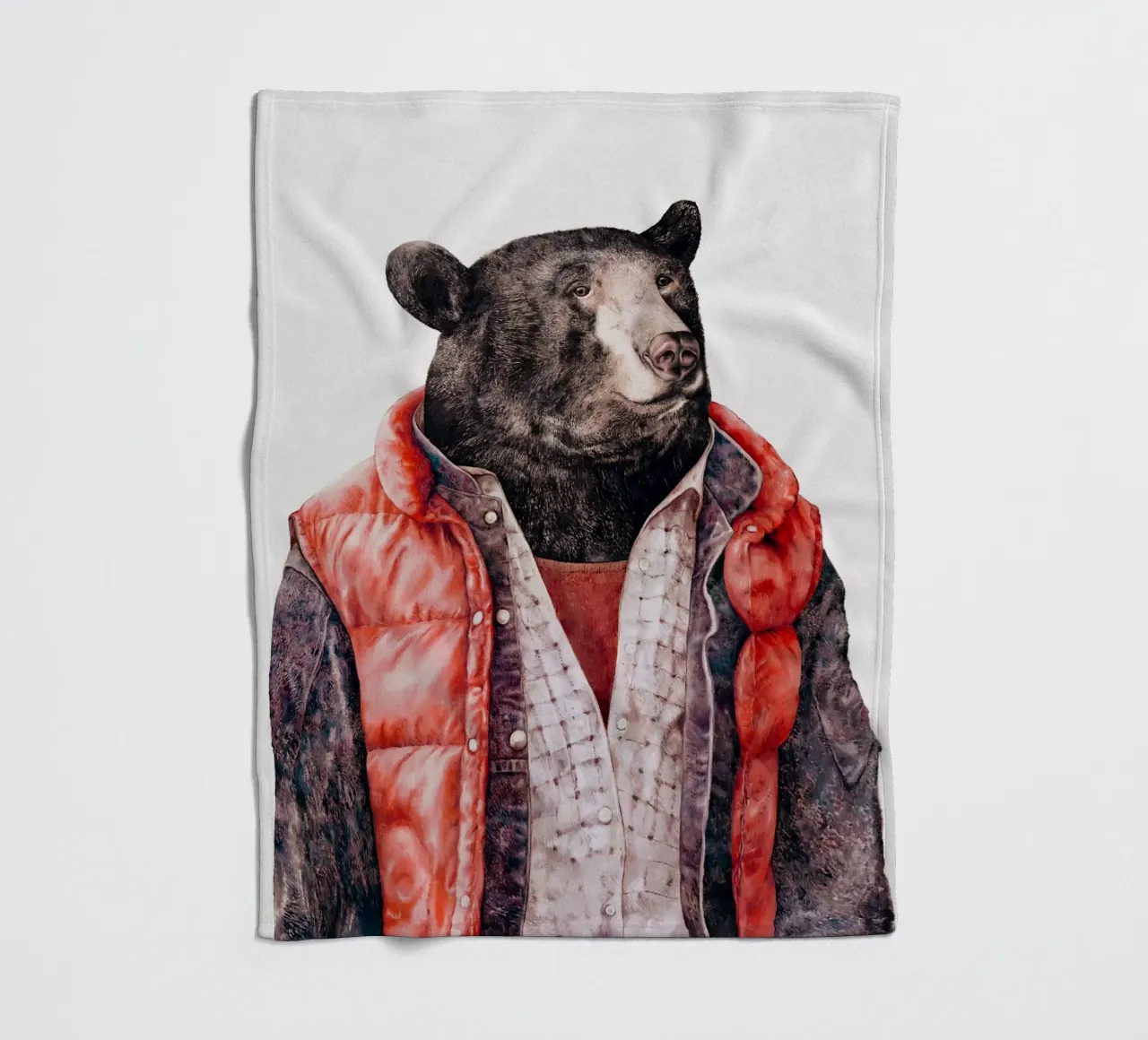 Orso nero coperta in pile da Animal Crew
