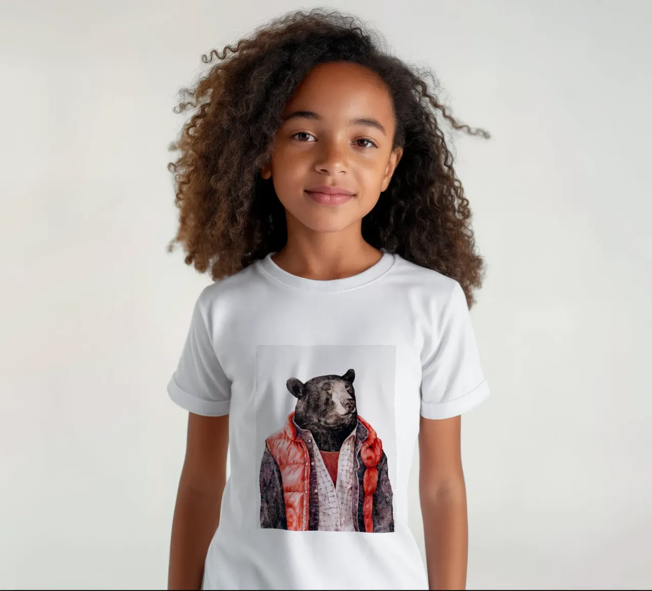 Ours noir t-shirt enfant de Animal Crew