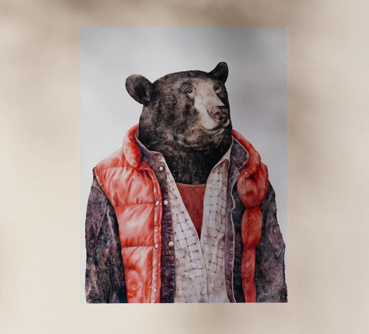 Orso nero pellicola backlit da Animal Crew