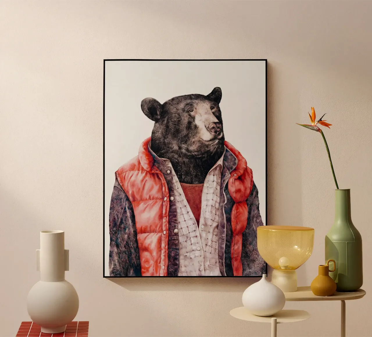 Orso nero plexiglass da Animal Crew