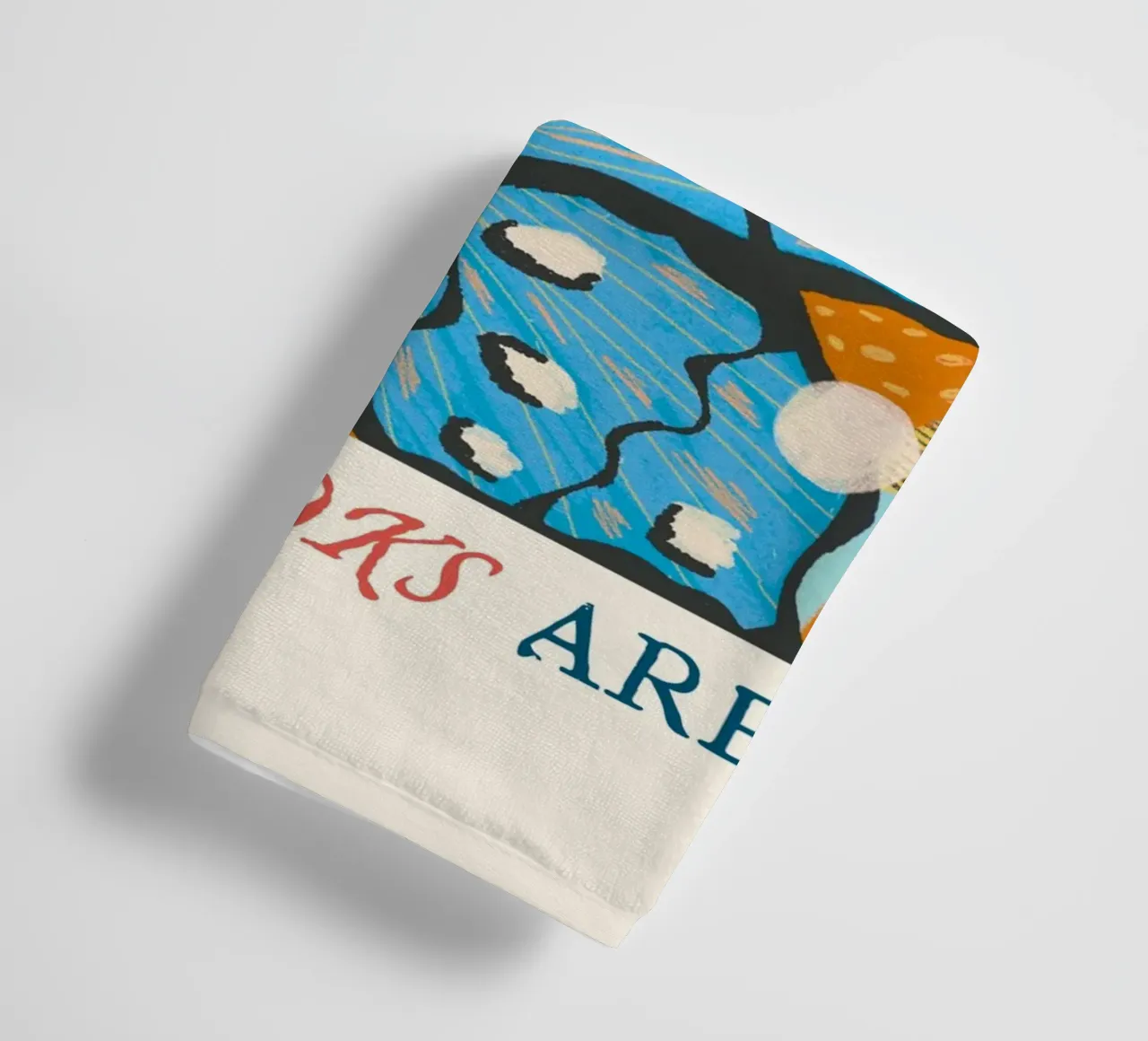 "Home Is Where The Books Are" Butterfly Art Print towel by vintagepod