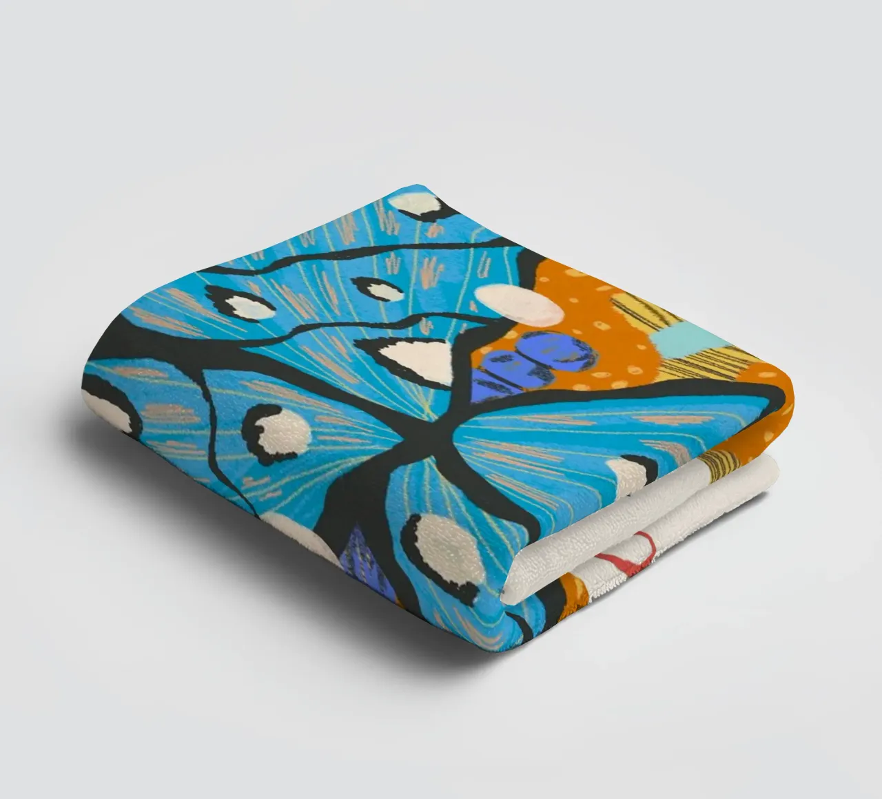 "Home Is Where The Books Are" Butterfly Art Print towel by vintagepod