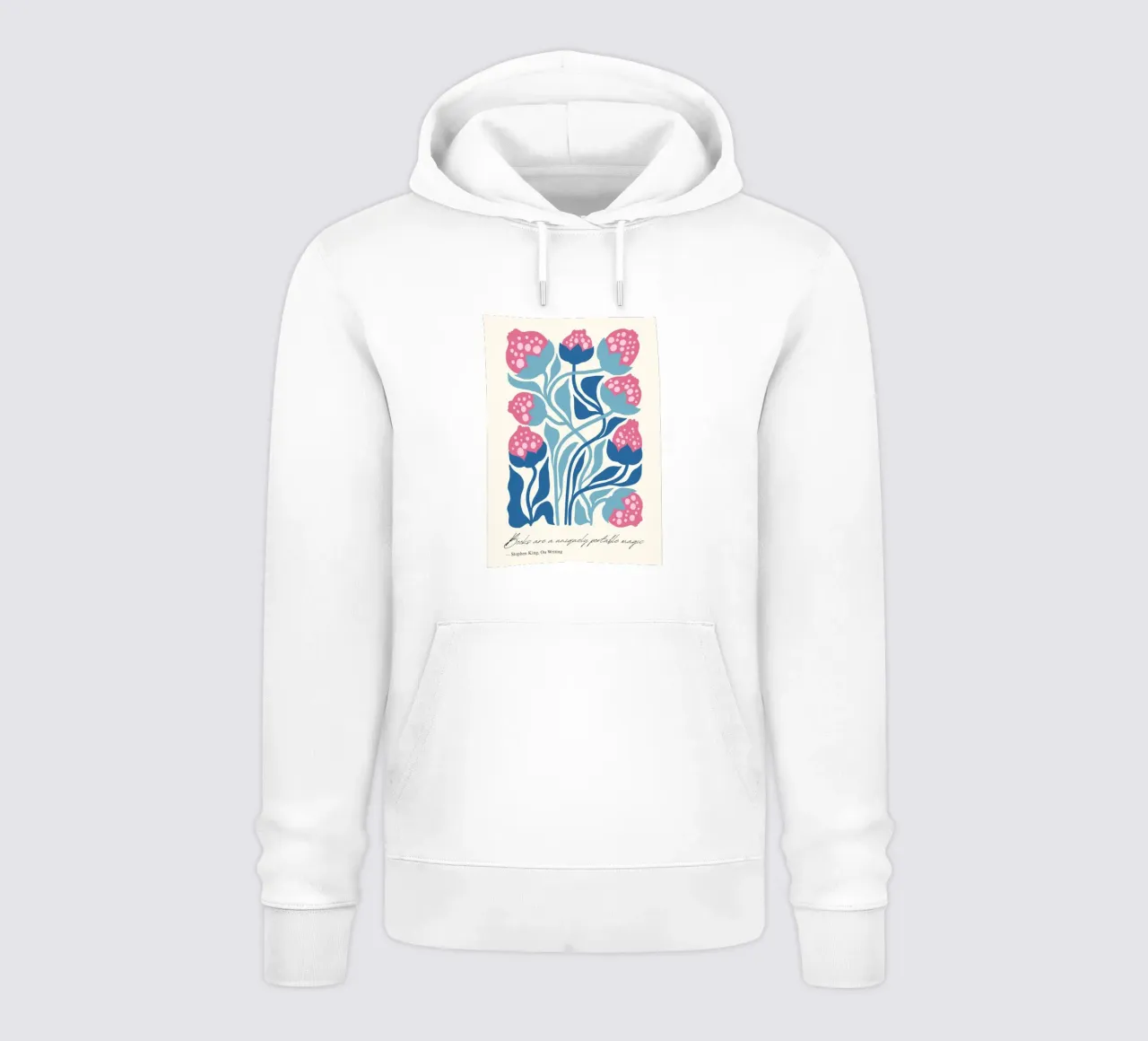 Stephen King "Magia portatile" Art Nouveau Floreale felpa con cappuccio da vintagepod