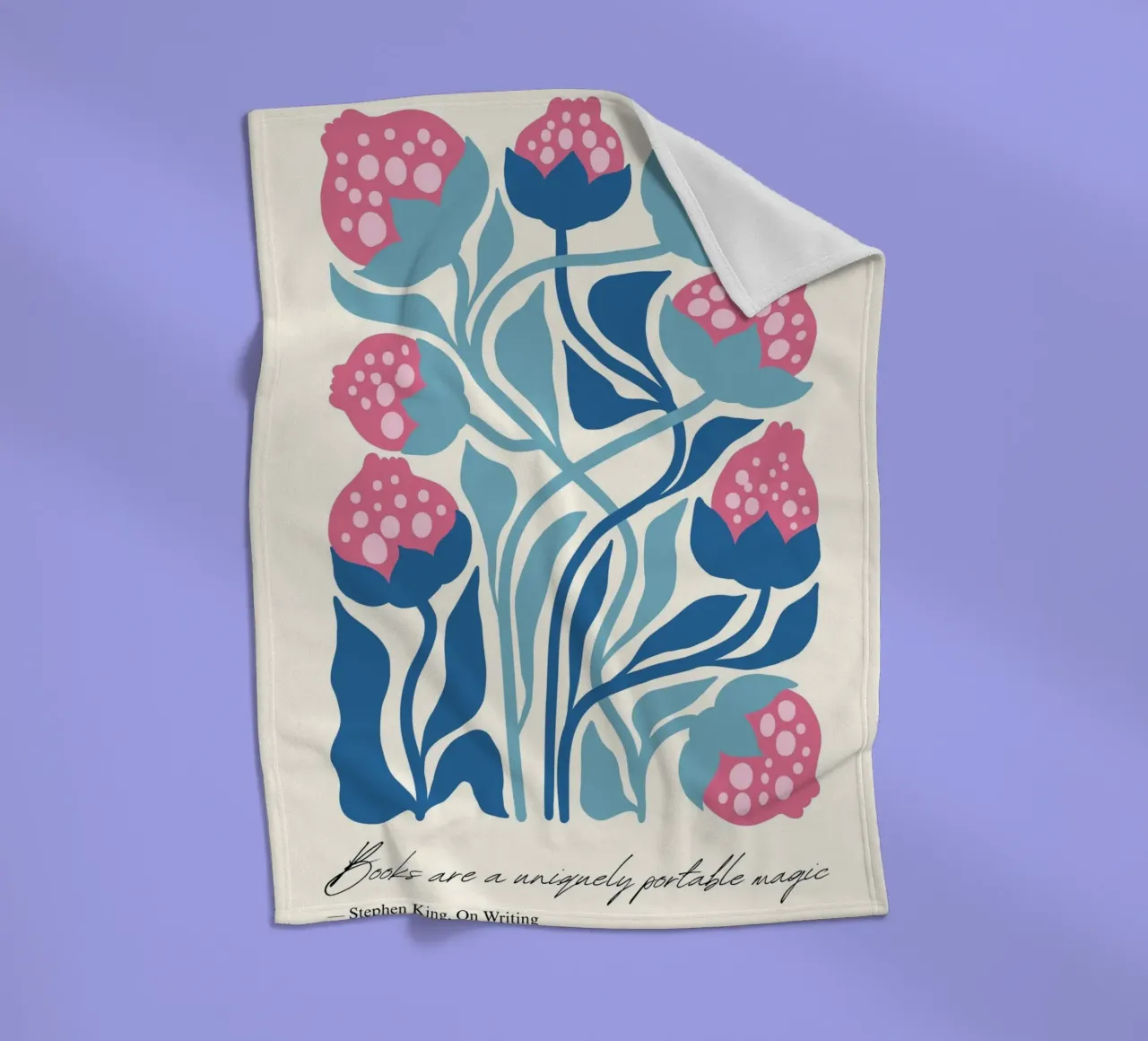 Stephen King "Magia portatile" Art Nouveau Floreale coperta in pile da vintagepod