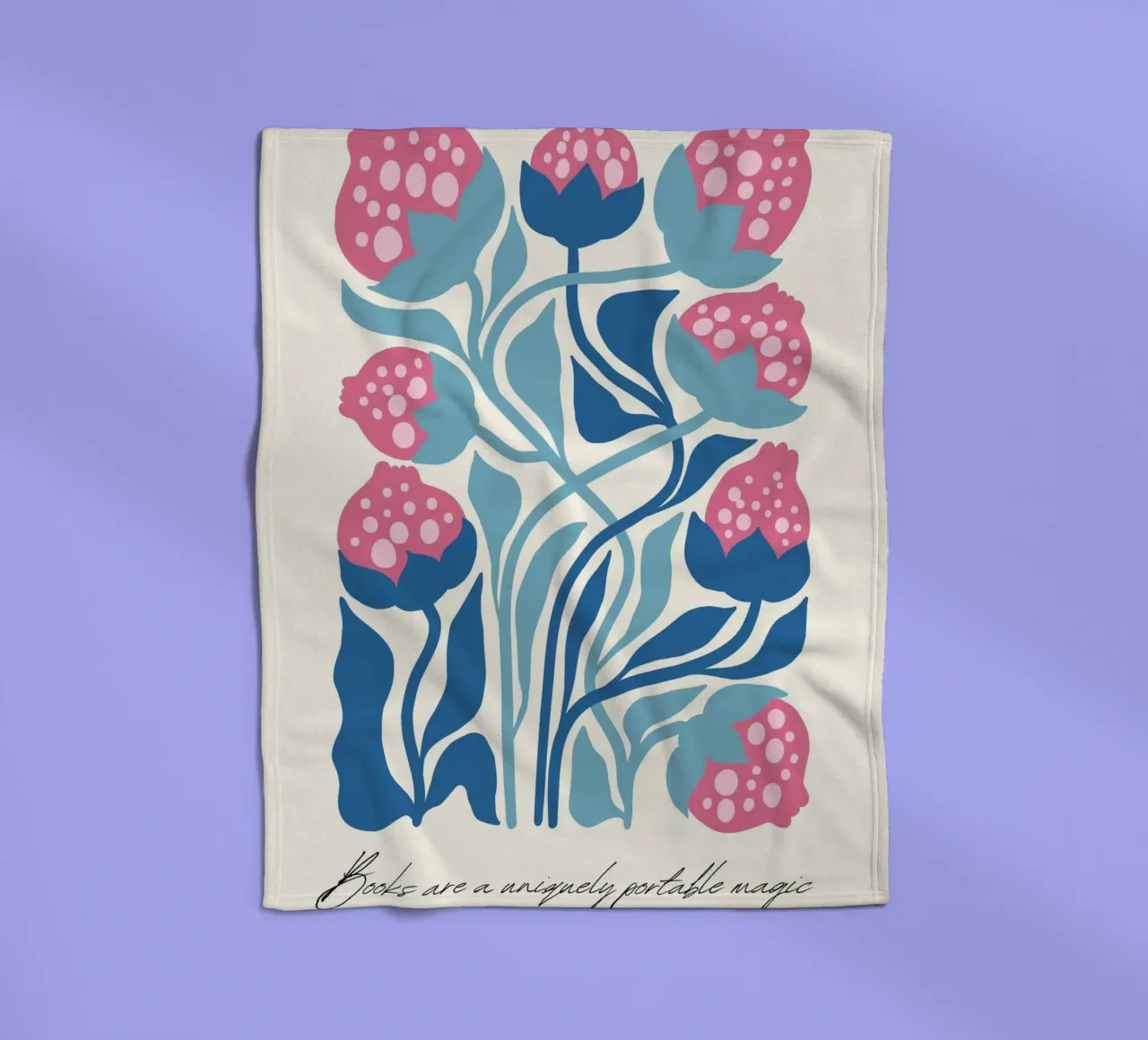 Stephen King "Magia portatile" Art Nouveau Floreale coperta in pile da vintagepod