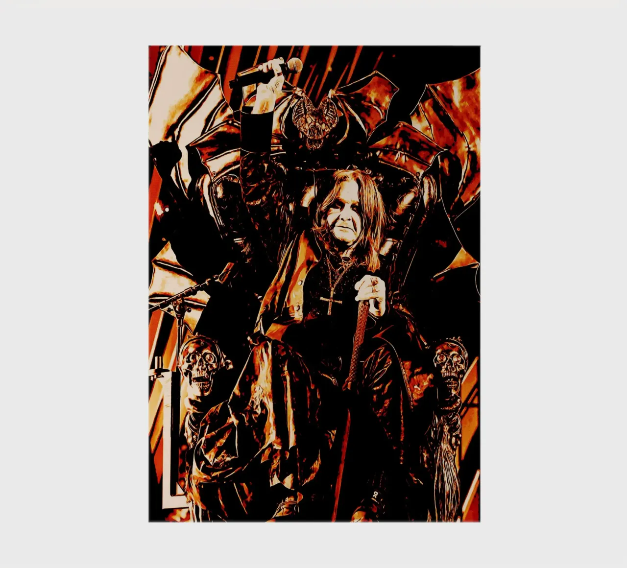Ozzy Osbourne black sabbath band art notebook by music soul