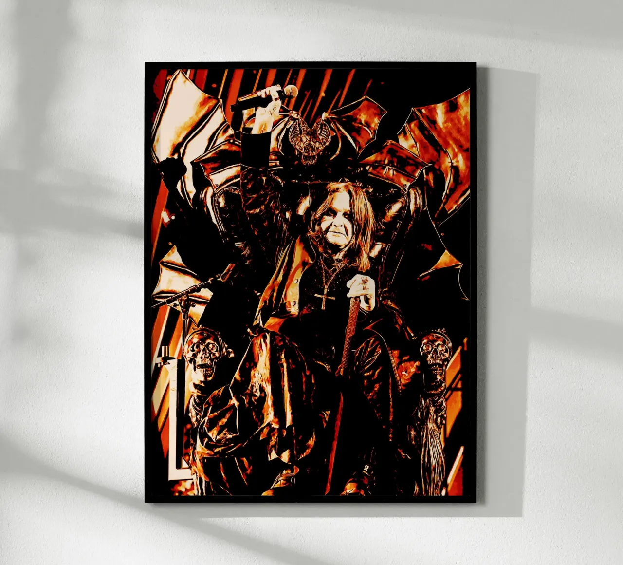Ozzy Osbourne schwarz sabbath band kunst Hahnemühle von music soul
