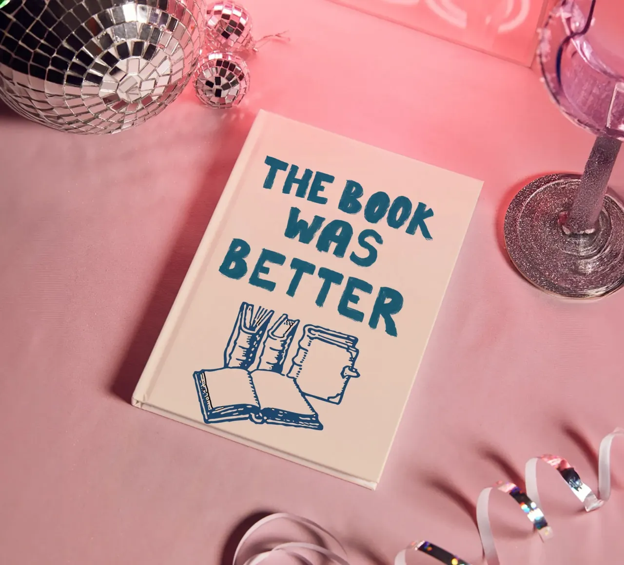 "The Book Was Better" - Literary Statement Art Print notebook by vintagepod
