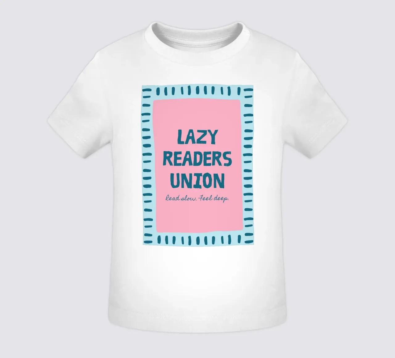 Lazy Readers Union - Read Slow. Feel Deep. Poster baby t-shirt by vintagepod