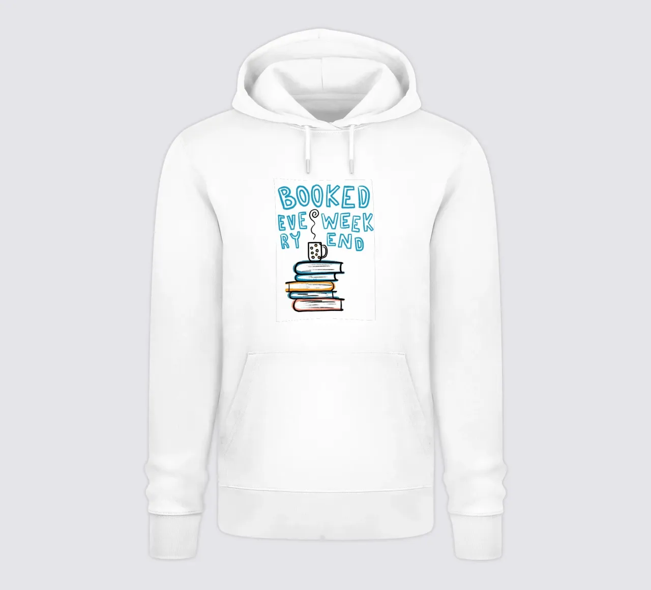 Affiche "Booked Every Weekend" pour une lecture confortable sweat à capuche de vintagepod