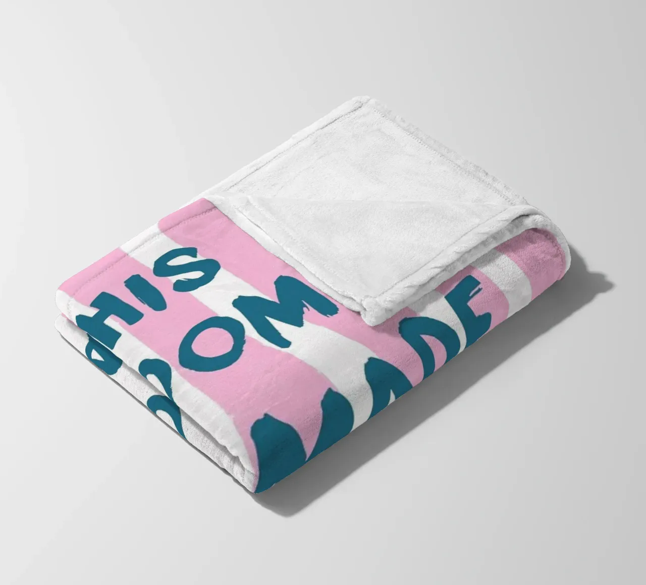 Poster rosa e blu "Questa stanza è stata fatta per leggere". coperta in pile da vintagepod