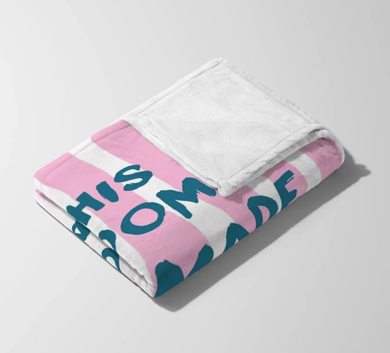 Poster rosa e blu "Questa stanza è stata fatta per leggere". coperta in pile da vintagepod