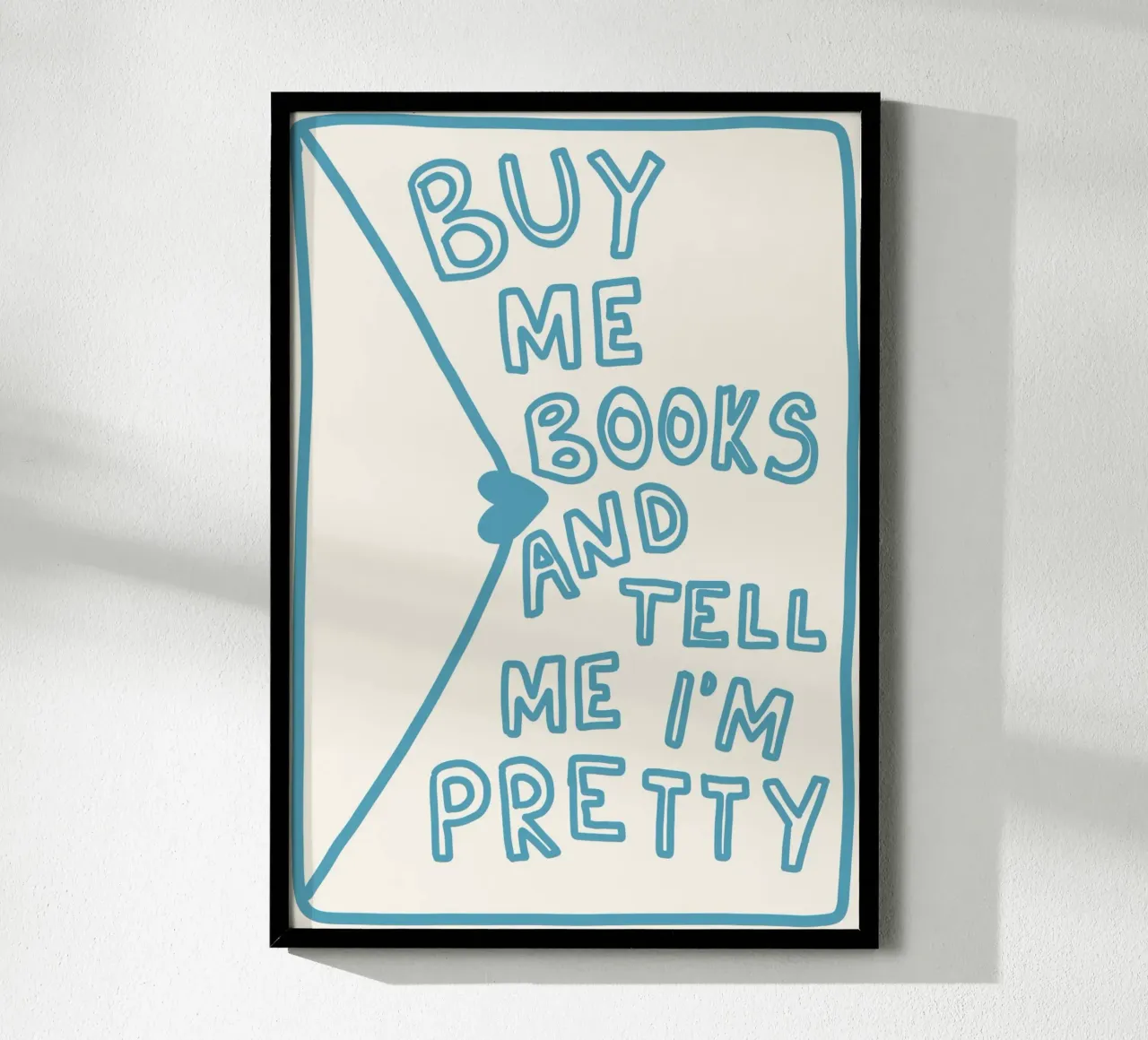 "Sobre artístico "Cómprame libros y dime que soy guapa poster de vintagepod