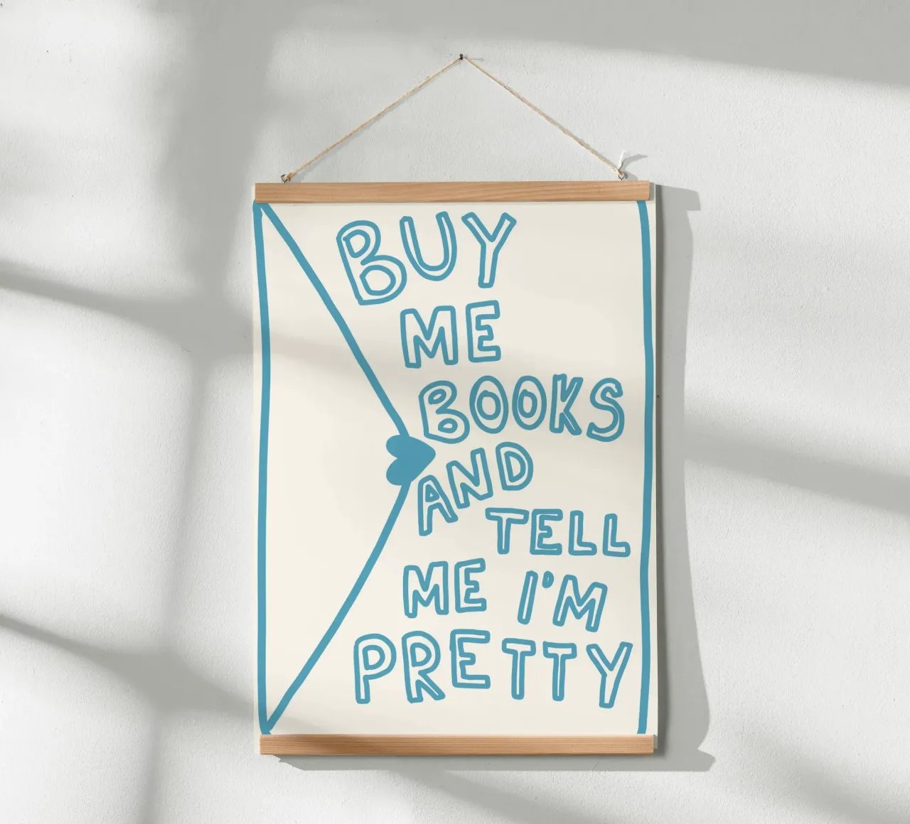 "Sobre artístico "Cómprame libros y dime que soy guapa poster de vintagepod
