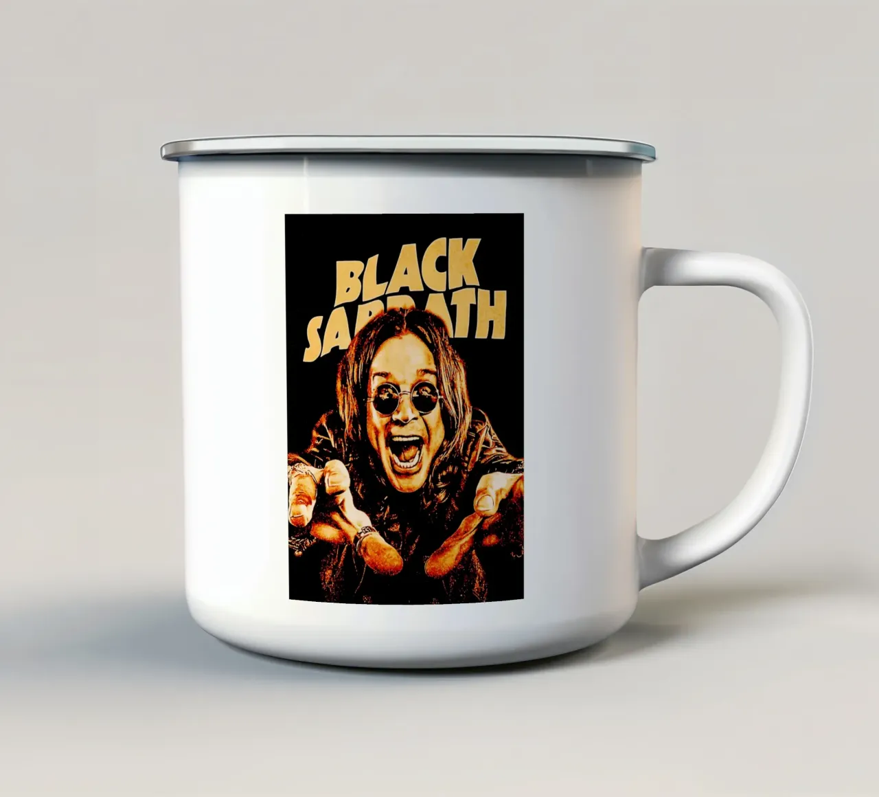 Ozzy Osbourne black sabbath gruppo metal musica 1 tazza in smalto da music soul
