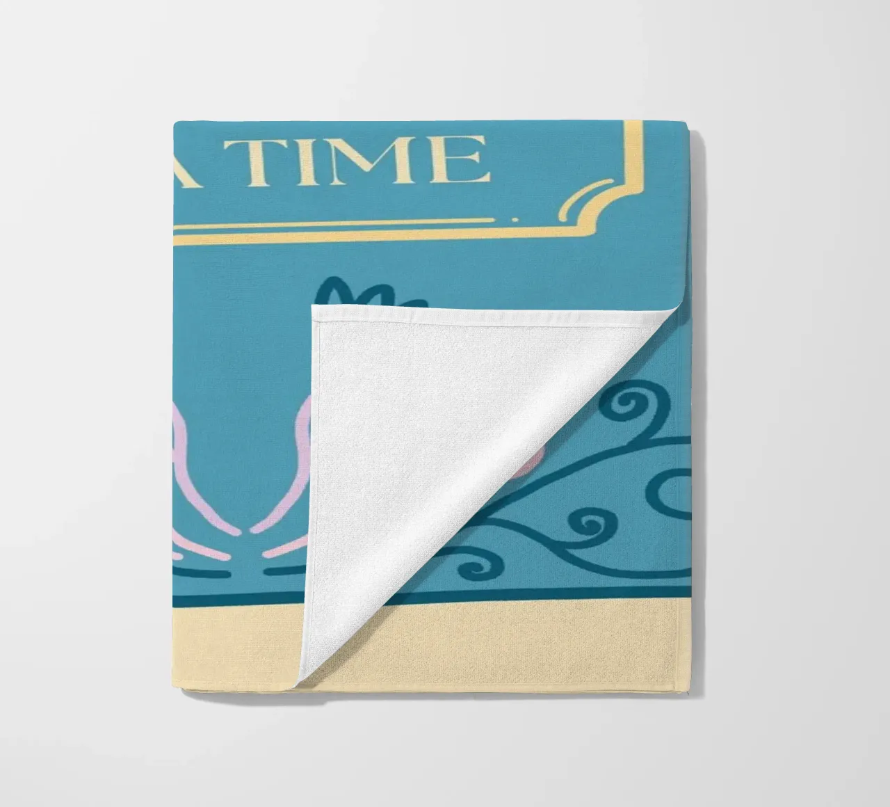 Whimsical Book Art – Escaping Reality Quote Poster beach towel by vintagepod
