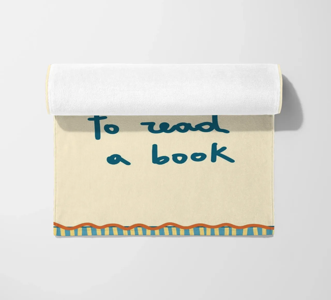 It's a Good Day to Read - Handgeschriebenes Zitat-Poster Strandtuch von vintagepod