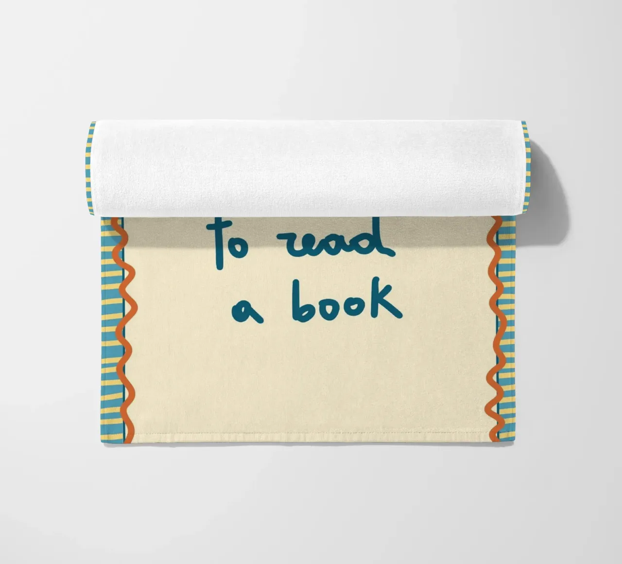 It's a Good Day to Read - Handgeschriebenes Zitat-Poster Strandtuch von vintagepod