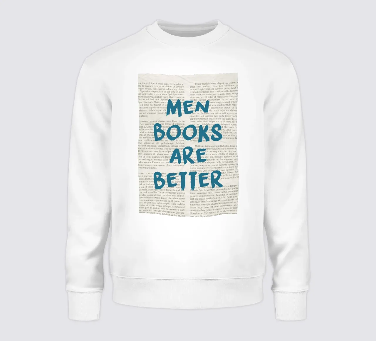 "Männer sind besser" Provokatives Statement Poster - Text Art Sweatshirt von vintagepod